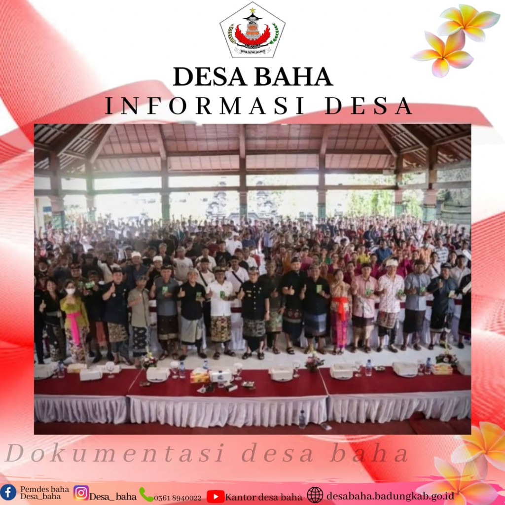 Bupati Badung Giri Prasta Salurkan BKK Perubahan APBD Tahun Anggaran 2022